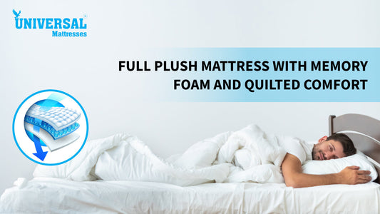 Full Plush Mattress with Memory Foam and Quilted Comfort