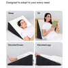 LegAligner J Leg Elevation Wedge Pillow – Sleep, Pain & Swelling Relief