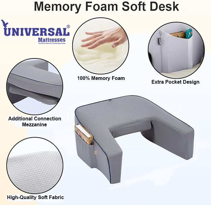 EliteLap J Lap Desk Pillow – Ergonomic Support for Laptop & Study”