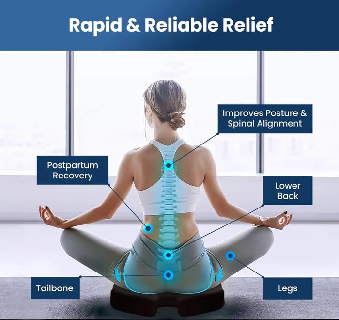 Universal Mattresses TailEase - HW, Coccyx & Lumbar Support Pillow,