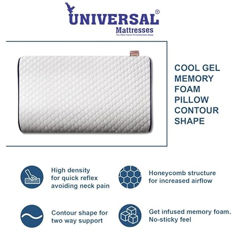 ChillMate CW Cool Gel Memory Foam Pillow – Contoured Neck Support