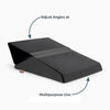 SpineSlope J Adjustable Memory Foam Wedge Pillow – Back & Leg Support