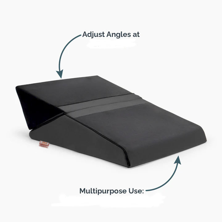 SpineSlope J Adjustable Memory Foam Wedge Pillow – Back & Leg Support