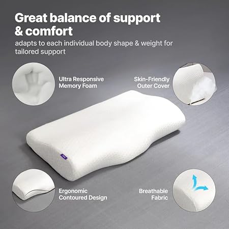 Wing Nest Memory Foam Butterfly Pillow – Neck & Shoulder Support