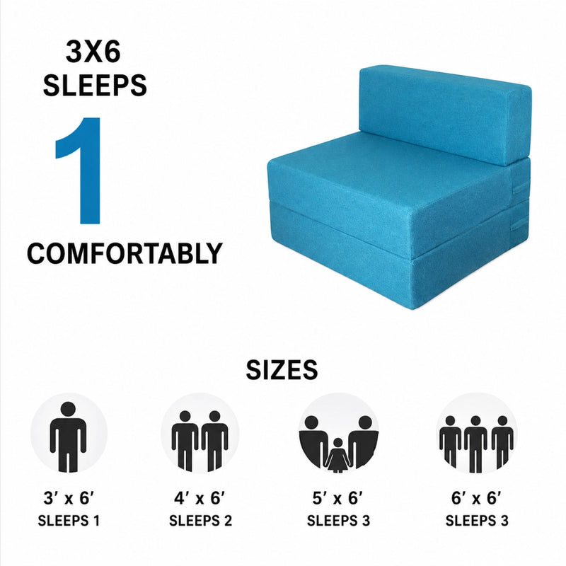 Universal Mattresses, DELUXE ,Original Dual Utility, Supreme Comfort Sofa cum bed . Premium Hard foam. Hard Foam Base with PU Foam Top, Soft PU Comfort with a Hard Foam Backbone,