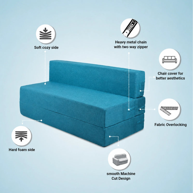 Universal Mattresses, DELUXE ,Original Dual Utility, Supreme Comfort Sofa cum bed . Premium Hard foam. Hard Foam Base with PU Foam Top, Soft PU Comfort with a Hard Foam Backbone,