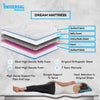 Universal Mattresses Dream semi orthoedic Mattress with Softy Foam for Dual Comfort and Back Support