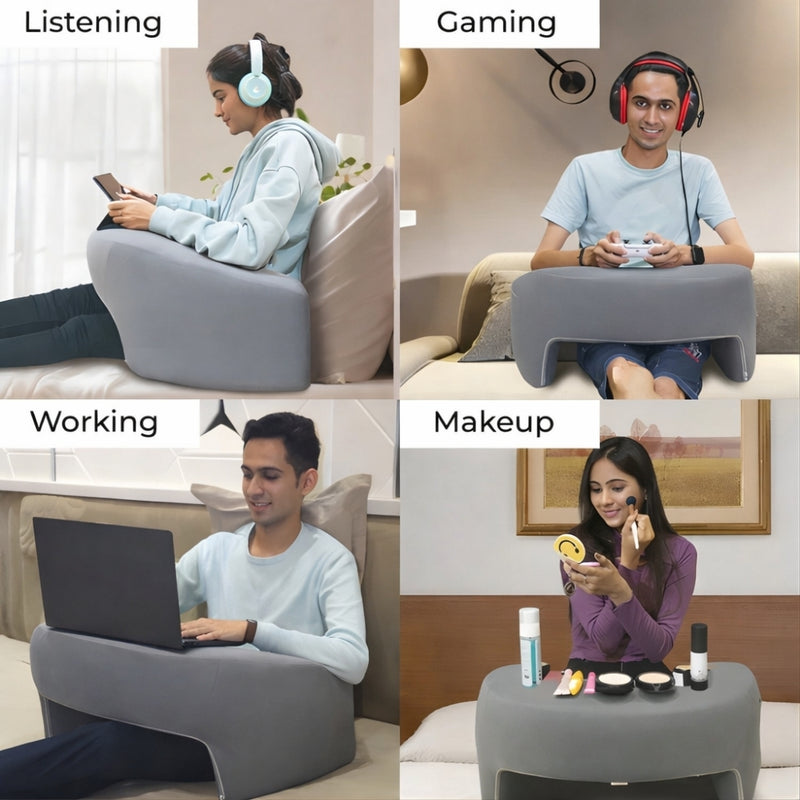 EliteLap J Lap Desk Pillow – Ergonomic Support for Laptop & Study”