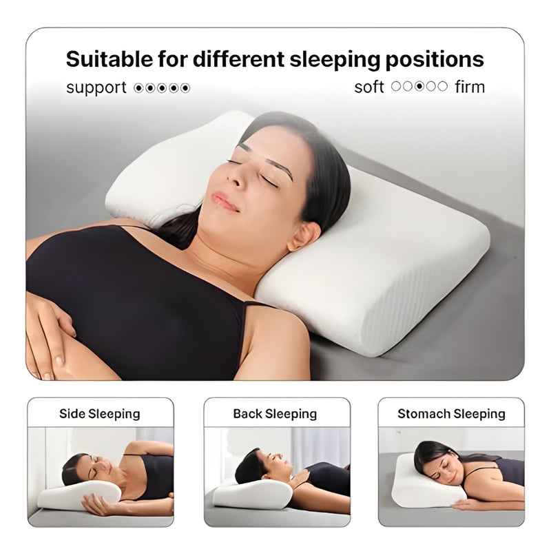 Wing Nest Memory Foam Butterfly Pillow – Neck & Shoulder Support