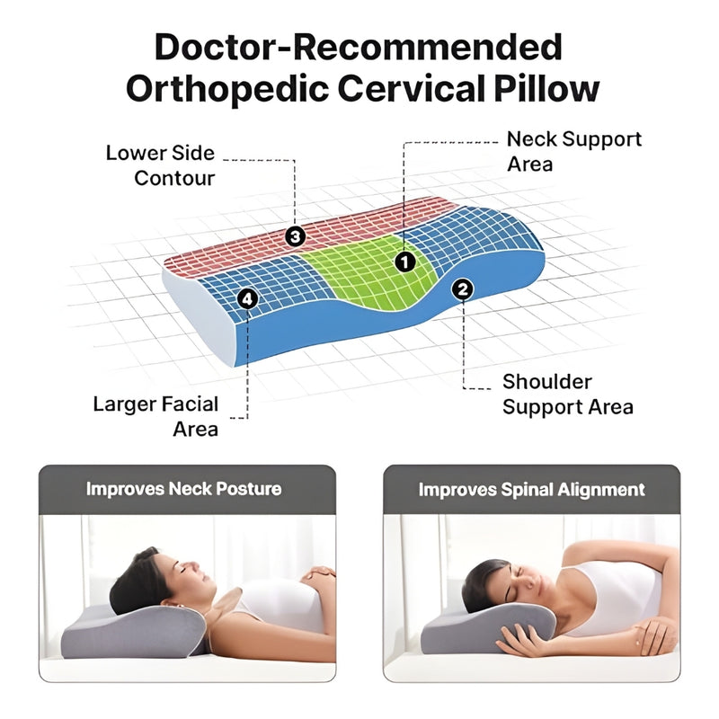 Wing Nest Memory Foam Butterfly Pillow – Neck & Shoulder Support